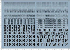 2-15mm size US ARMY USAF FONTS Number Character Markings Water Slide Decal Black 07FC0E-D4 - KOEEK
