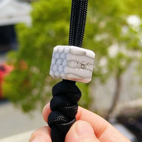 1PC EDC Resin Knife Lanyard Bead Paracord Pendant Charm DIY Bracelet Making Bead 07FC0E-D4 - KOEEK