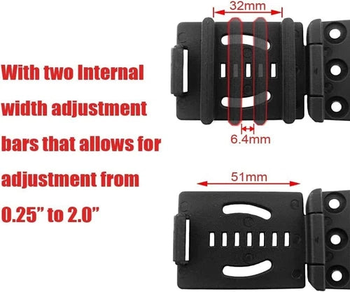2pc Knife Belt Clip Outdoor Loops Blade Sheath Tool For DIY Kydex Sheath Holster 07FC0E-D4 - KOEEK