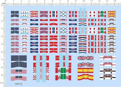 1:700 1:350 USN RN Russia Austria Hungary Japan Navy Flag Markings Water Decal 07FC0E-D4 - KOEEK