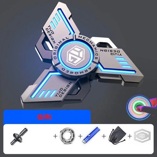Metal Finger Toy Fidget Spinner EDC Toy Gyroscope Stress Relief Toy Luminous Toy 07FC0E-D4 - KOEEK