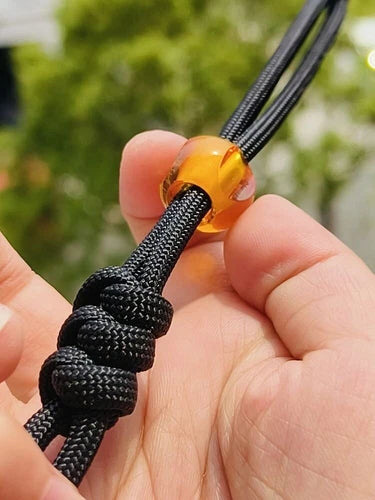 Resin Knife Lanyard Bead Paracord Necklace Pendant Bracelet Bead EDC Charm DIY 07FC0E-D4 - KOEEK
