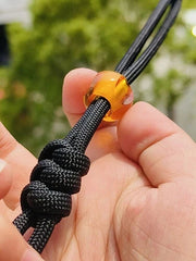 Resin Knife Lanyard Bead Paracord Necklace Pendant Bracelet Bead EDC Charm DIY 07FC0E-D4 - KOEEK