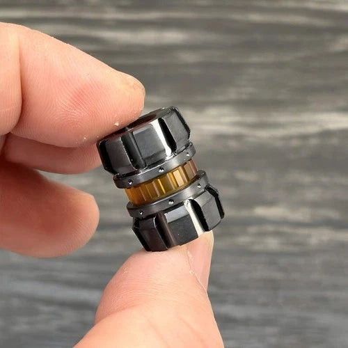 Titanium Damascus Zirconium Knife Lanyard Bead Paracord Pendant EDC Charm DIY 07FC0E-D4 - KOEEK