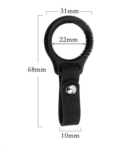 Titanium Alloy Leather Car Keychain Portable Key Ring Waist HangingPendantEDC 07FC0E-D4 - KOEEK