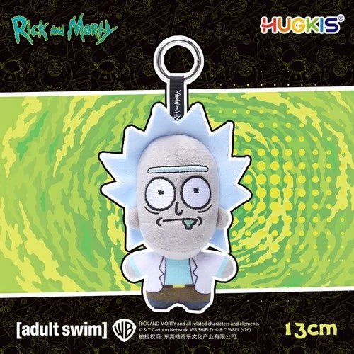 HUGKIS Official Rick and Morty Plush Keychain Bag Charm Rick Doll Cute Gift Toy 07FC0E-D4 - KOEEK