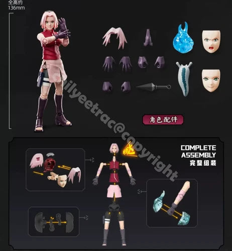 Blokees Naruto Haruno Sakura Champion Class version Model Kits Assembly Figure BLOKEES - KOEEK