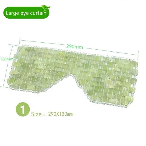 Sleep Eye Mask Massager Therapy Jade Stone Anti Aging Shade Cover Relaxation 07FC0E-D4 - KOEEK