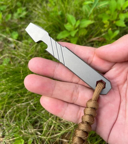 Outdoor Titanium Alloy Multi Tools Pry Bar Crowbar Bottle Opener Wrench EDC 07FC0E-D4 - KOEEK