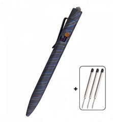 EDC Titanium Pocket Ball Pen Office Signature Writing Pen Student Stationery 07FC0E-D4 - KOEEK