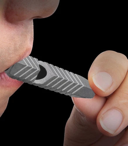Hot Titanium Alloy Portable Keychain Treble Whistle Pendant Outdoor Survival EDC 07FC0E-D4 - KOEEK