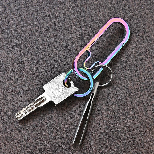 Hot Outdoor 2.3" EDC Titanium Alloy Tweezers Portable Gadgets Mini Tool 07FC0E-D4 - KOEEK