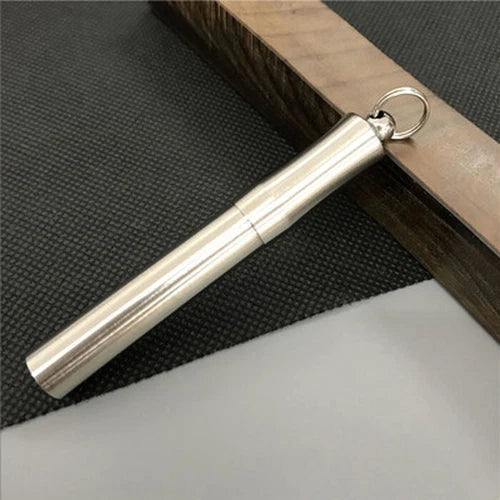 EDC Outdoor TC4 Titanium Alloy Waterproof Container Box Pendant Tweezers PTE-20 07FC0E-D4 - KOEEK