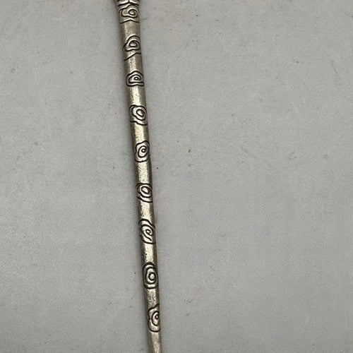 Vintage Silver Plated Copper Hairpin Floral Engraved Chinese Style 07FC0E-D4 - KOEEK