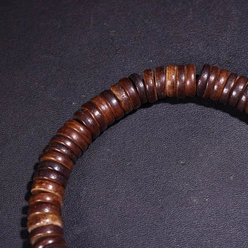 Tibetan 108 Beads Mala Bracelet 10mm Buddhist Prayer Bead Necklace Vintage Gift 07FC0E-D4 - KOEEK