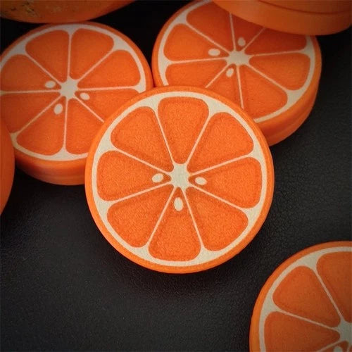 Creative Orange Fidget Coin 3D Plastic EDC Fidget Toy Stylish Novel Ratchet Coin 07FC0E-D4 - KOEEK