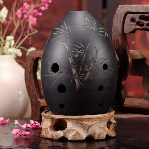8 Holes Ocarina Clay Xun Musical Instrument for Children Beginner Gift 07FC0E-D4 - KOEEK