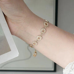 Wealth Pi Xiu Bracelet  Chinese Style Silver Plated Charm Bracelet 07FC0E-D4 - KOEEK