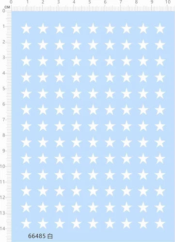 1:72 US ARMY Star Military Insignia Markings Transfer Sheet Water Decal White 07FC0E-D4 - KOEEK