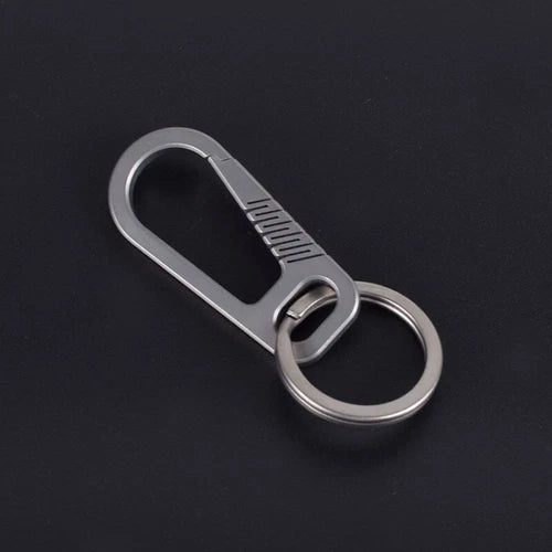 TC4 Titanium Alloy Keychain Backpack Hanging Buckle EDC Outdoor Key Carabiner 07FC0E-D4 - KOEEK