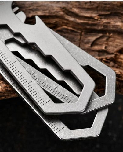 Titanium Hair Beared Comb Anti Static Pocket Multi Tool Bottle Opener Wrench EDC 07FC0E-D4 - KOEEK