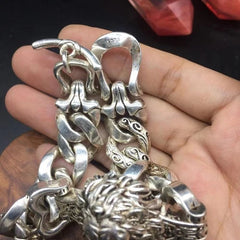 Vintage Indigenous Handmade Lion Head Silver Bracelet 17831 07FC0E-D4 - KOEEK