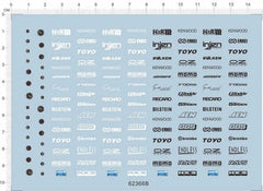 1/24 Sports Racing Car Dashboard Trademark on doors Model Kit Water Decal 07FC0E-D4 - KOEEK