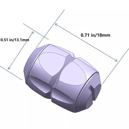 Titanium Alloy Knife Lanyard Bead Paracord End Pendant EDC charm DIY Zip Pull 07FC0E-D4 - KOEEK