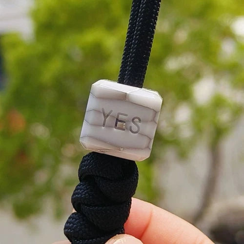 1PC EDC Resin Knife Lanyard Bead Paracord Pendant Charm DIY Bracelet Making Bead 07FC0E-D4 - KOEEK
