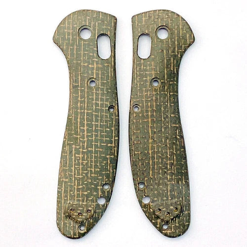 1Pair Micarta Handle Patches Grips Scales for Benchmade Griptilian 551 knives 07FC0E-D4 - KOEEK