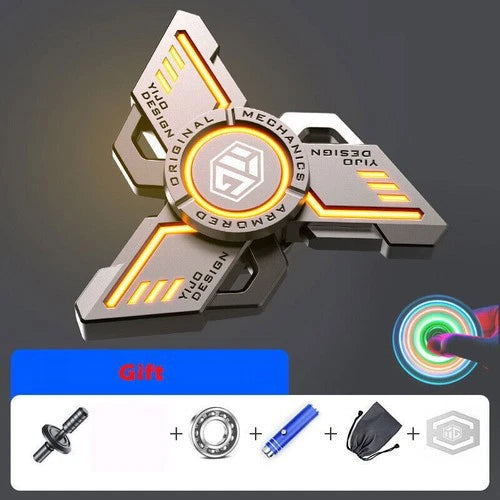 Metal Finger Toy Fidget Spinner EDC Toy Gyroscope Stress Relief Toy Luminous Toy 07FC0E-D4 - KOEEK
