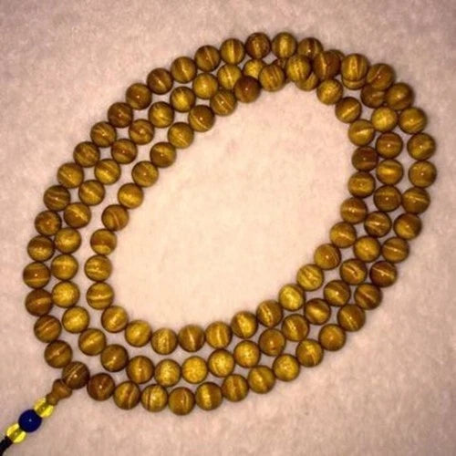 Gold Phoebe Nanmu 108 Beads Bracelet Water Grain 8mm Prayer Beads 07FC0E-D4 - KOEEK