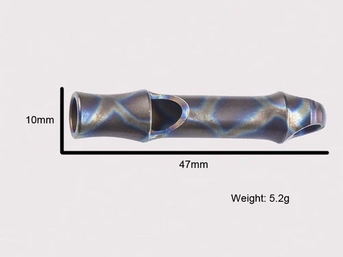 Hot Outdoor Titanium Alloy Keychain Safety Whistle Necklace Lanyard Survival EDC 07FC0E-D4 - KOEEK