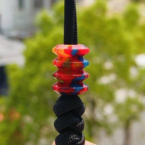 Resin Knife Lanyard Bead Paracord Necklace Pendant Bracelet Bead EDC Charm DIY 07FC0E-D4 - KOEEK