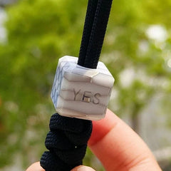 1PC EDC Resin Knife Lanyard Bead Paracord Pendant Charm DIY Bracelet Making Bead 07FC0E-D4 - KOEEK