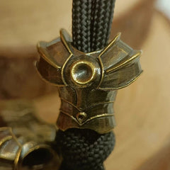 Knife Lanyard Paracord Beads Armor, Casted Copper Charm for EDC DIY Accessories 07FC0E-D4 - KOEEK