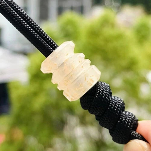 Glow in the Dark Resin Knife Lanyard Bead Necklace Paracord Pendant Charm DIY 07FC0E-D4 - KOEEK