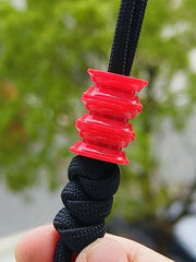 Resin Knife Lanyard Bead Necklace Paracord Pendant Bracelet Making Bead EDC Red 07FC0E-D4 - KOEEK
