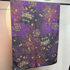 Silk Scarf 70x180cm Double Sided Print Chinese Style Shawl Wrap Long Scarf Women 07FC0E-D4 - KOEEK