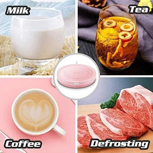 Smart Coffee Set Plate (maximum temperature 131°F/55°C), 14 oz (pink set) 07FC0E-D4 - KOEEK