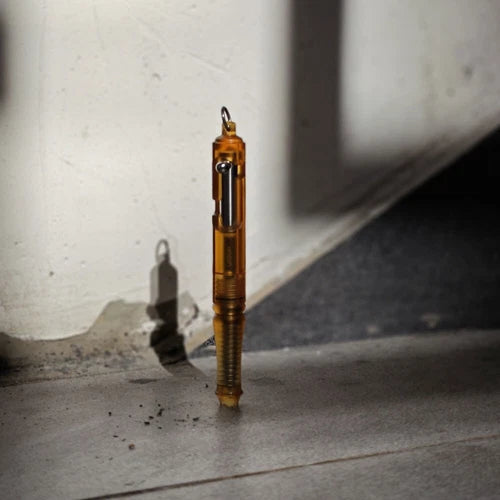 EDC Ultem PEI + Titanium Keychain Ball Pen Mechanical Pen Office Signature Pen 07FC0E-D4 - KOEEK