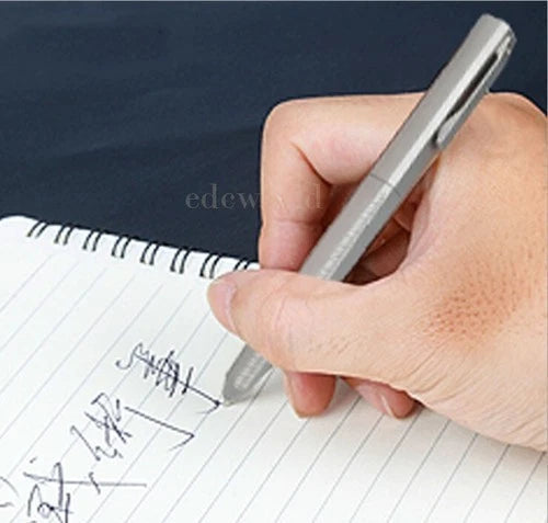 EDC Titanium Pocket Ballpoint Pen Meteorite Pattern Office Signature Stationery 07FC0E-D4 - KOEEK