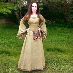 Women Medieval Dress Renaissance Vintage  Gothic Dress Party Costume Gown Dresse 07FC0E-D4 - KOEEK