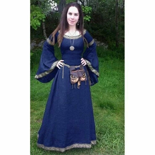 Women Medieval Dress Renaissance Vintage  Gothic Dress Party Costume Gown Dresse 07FC0E-D4 - KOEEK