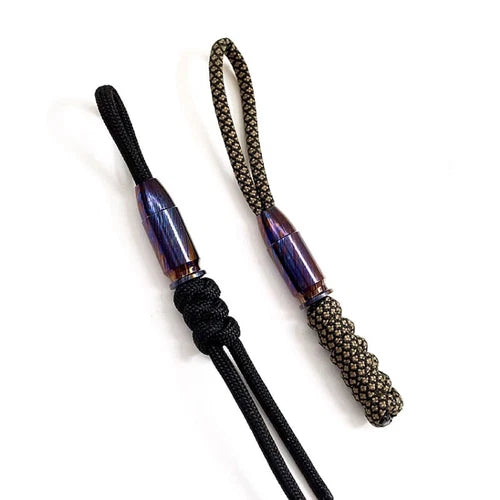 EDC Titanium Damascus Parachute Cord Cool DIY Bead Necklace Pendant Lanyard Tool 07FC0E-D4 - KOEEK