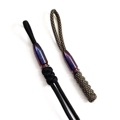 EDC Titanium Damascus Parachute Cord Cool DIY Bead Necklace Pendant Lanyard Tool 07FC0E-D4 - KOEEK