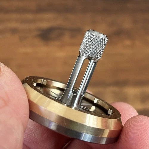 Titanium Brass Spinning Top Desktop Spinner Gyro Fidget Toy Stress Relief EDC 07FC0E-D4 - KOEEK
