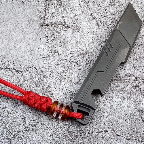 1PCS PEI Acrylic Knife Lanyard Bead Paracord Necklace Pendant EDC Charm DIY Bead 07FC0E-D4 - KOEEK