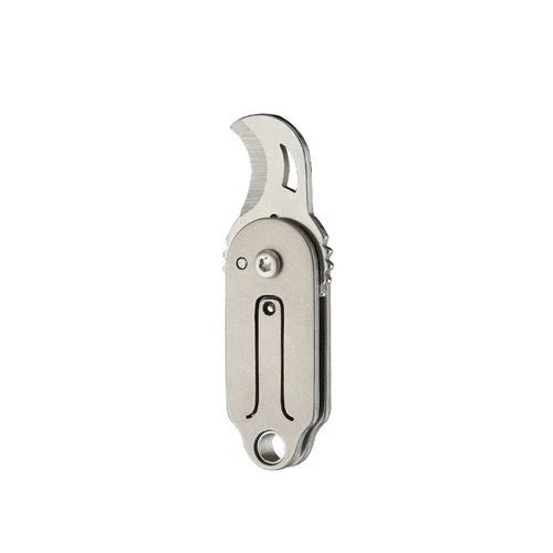 Mini Pocket Titanium Folding Knife Cutter EDC Outdoor Camping Tool Keychain Gift 07FC0E-D4 - KOEEK