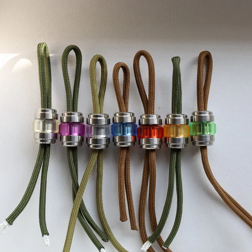 EDC Titanium Resin Knife Lanyard Bead Paracord Necklace Pendant Bracelet Making 07FC0E-D4 - KOEEK
